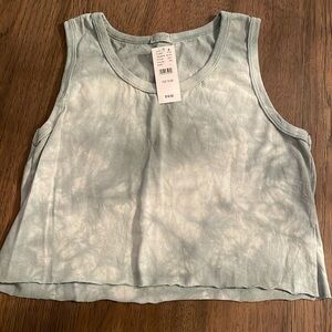PAC SUN tank John Galt NEW Blue/Gray gentle tie dye wash tank